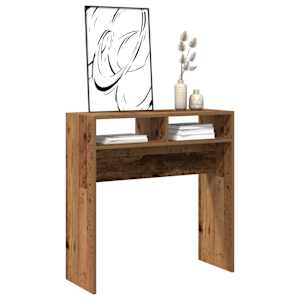 Konzolový stolek old wood 78 x 30 x 80 cm kompozitní dřevo - obrázek 3