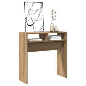 Konzolový stolek dub artisan 78 x 30 x 80 cm kompozitní dřevo - obrázek 3