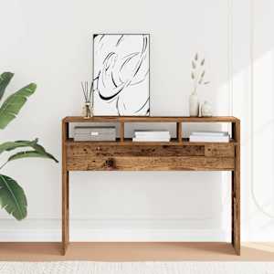 Konzolový stolek old wood 105 x 30 x 80 cm kompozitní dřevo - obrázek 1