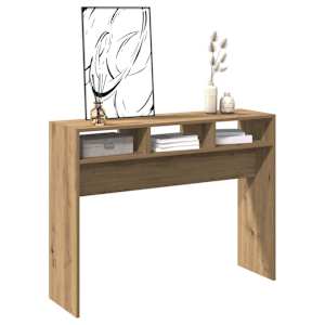 Konzolový stolek dub artisan 105 x 30 x 80 cm kompozitní dřevo - obrázek 3
