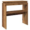 vidaXL konsoollaud Vana puit 80x30x80 cm Engineered Wood