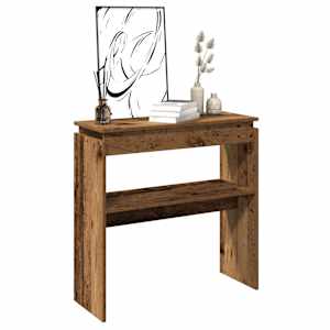 Konzolový stolek old wood 80 x 30 x 80 cm kompozitní dřevo - obrázek 3