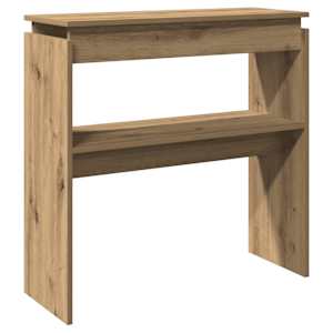 Konzolový stolek dub artisan 80 x 30 x 80 cm kompozitní dřevo - obrázek 2