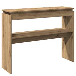 Konzolový stolek dub artisan 102x30x80 cm kompozitní dřevo - obrázek 2