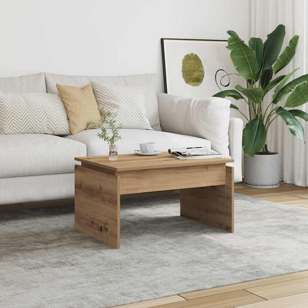 vidaXL Couchtisch Artisan-Eiche 68x50x38 cm Holzwerkstoff