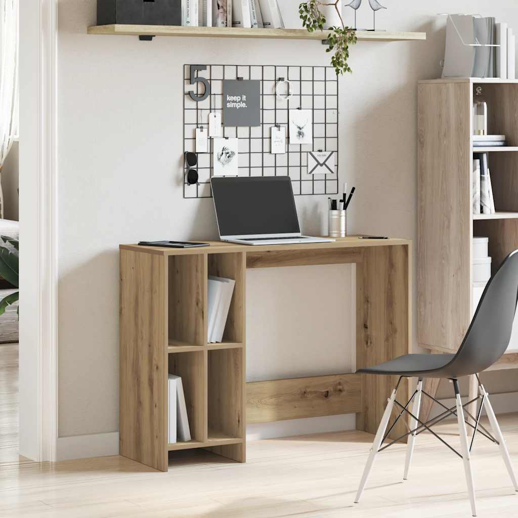 vidaXL Bureau 102,5x35x75 cm bewerkt hout artisanaal eikenkleur afbeelding