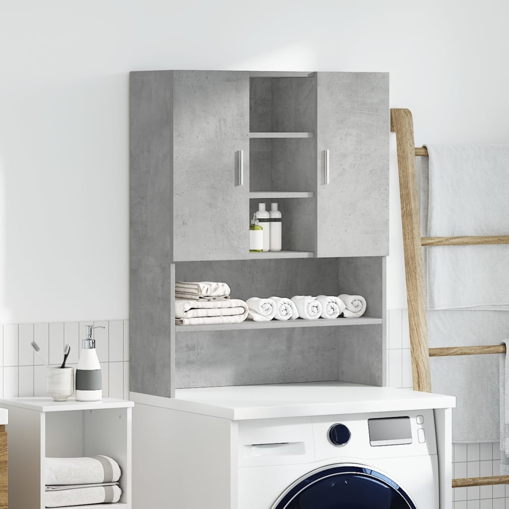 vidaXL Skrinka na práčku betónovosivá 70,5x25,5x90 cm
