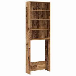 vidaXL Pesumasina Kapp Vana Puit 64x24x190 cm