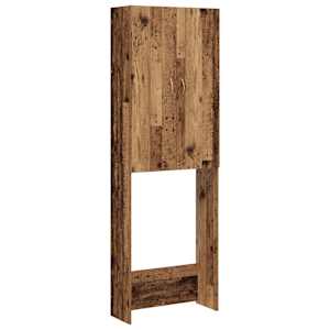 vidaXL Pesumasina Kapp Vana Puit 64x25,5x190 cm