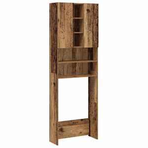 vidaXL Pesumasina Kapp Vana Puit 64x25,5x190 cm