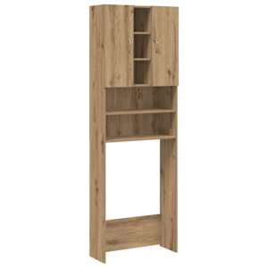 vidaXL pesumasina kapp Artisan tamm 64x25,5x190 cm