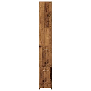 Koupelnová skříňka old wood 25x25x170 cm kompozitní dřevo - obrázek 4