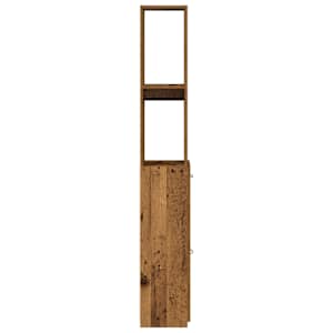Koupelnová skříňka old wood 25x25x170 cm kompozitní dřevo - obrázek 5