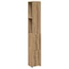 vidaXL vannitoakapp Artisan tamm 25x25x170 cm insenerpuit