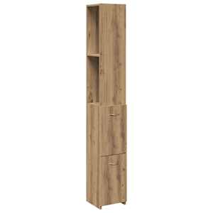vidaXL vannitoakapp Artisan tamm 25x25x170 cm insenerpuit