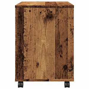 Skříňka na kolečkách old wood 45 x 38 x 54 cm kompozitní dřevo - obrázek 6