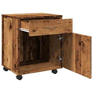 Skříňka na kolečkách old wood 45 x 38 x 54 cm kompozitní dřevo - obrázek 8