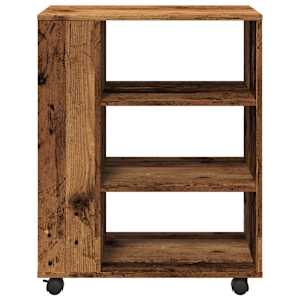 Skříňka na kolečkách old wood 60 x 35 x 75 cm kompozitní dřevo - obrázek 5