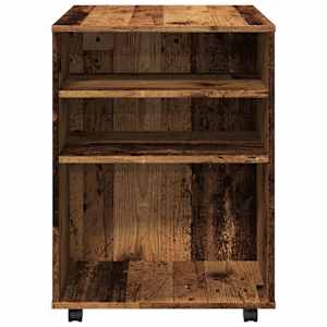 Skříňka na kolečkách old wood 60 x 53 x 72 cm kompozitní dřevo - obrázek 6