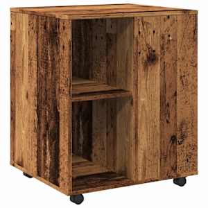 Skříňka na kolečkách old wood 60 x 53 x 72 cm kompozitní dřevo - obrázek 7
