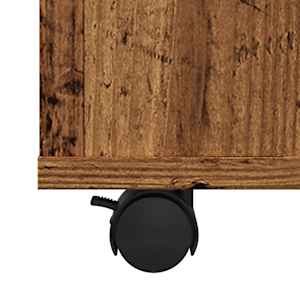 Skříňka na kolečkách old wood 60 x 53 x 72 cm kompozitní dřevo - obrázek 8