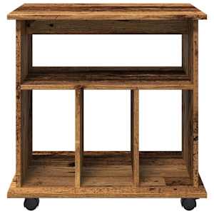 Skříňka na kolečkách old wood 60 x 45 x 60 cm kompozitní dřevo - obrázek 5