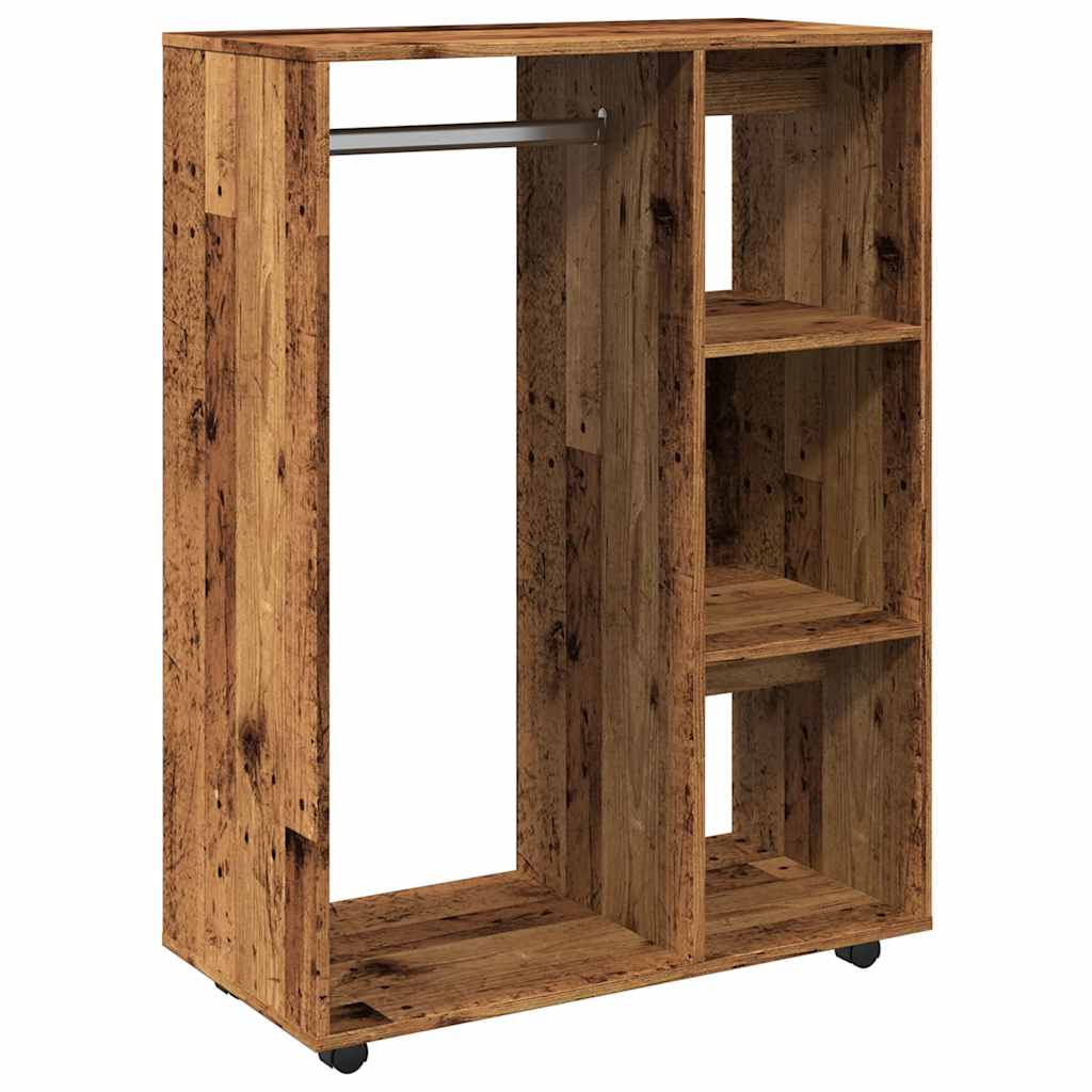 vidaXL Šatní skříň old wood 80 x 40 x 110 cm kompozitní dřevo