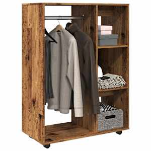 Šatní skříň old wood 80 x 40 x 110 cm kompozitní dřevo - obrázek 1