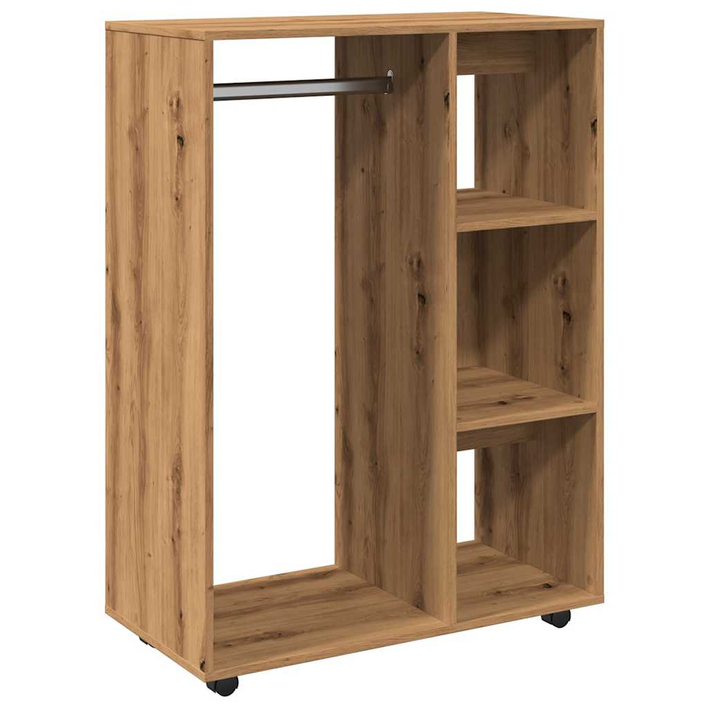 vidaXL Šatní skříň dub artisan 80 x 40 x 110 cm kompozitní dřevo