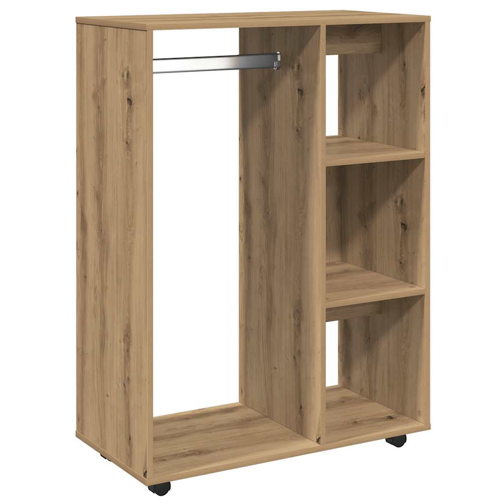 vidaXL Šatní skříň dub artisan 80 x 40 x 110 cm kompozitní dřevo