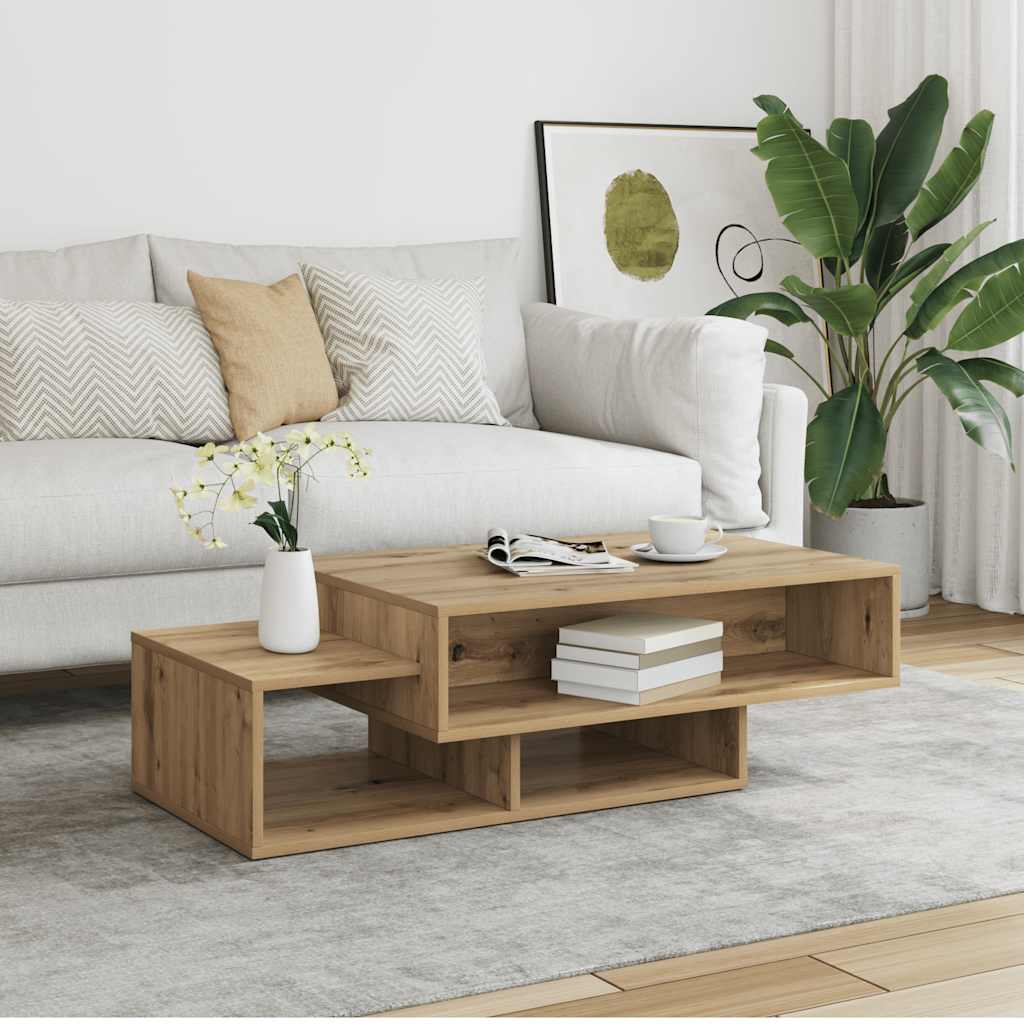 vidaXL Konferenčný stolík dub artisan 105x55x32 cm kompozitné drevo