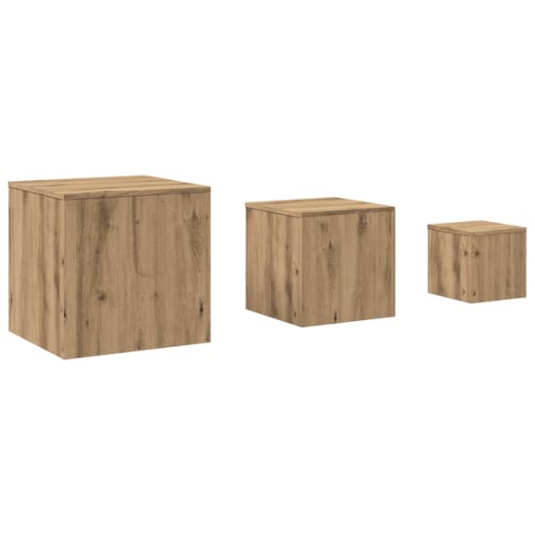 vidaXL k&uuml;lglauad 3 tk Artisan Oak Engineered Wood