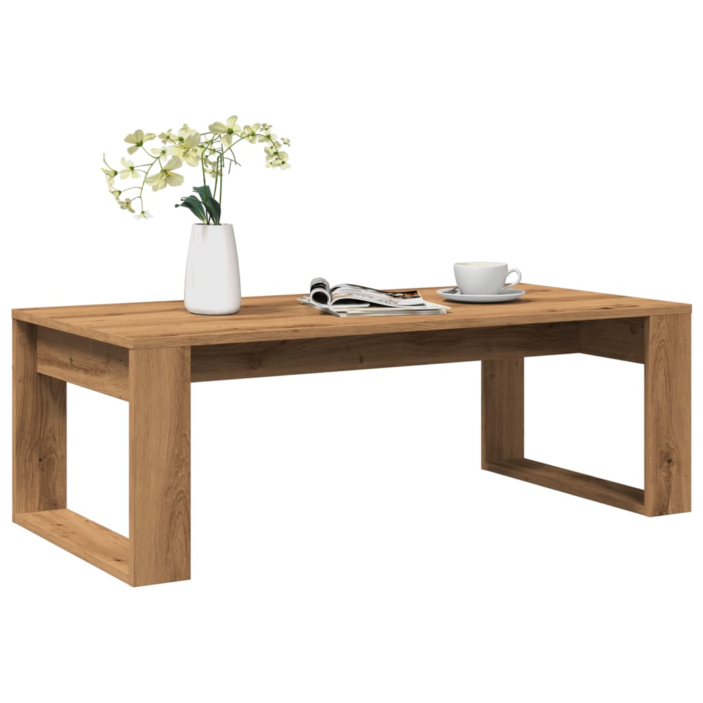 vidaXL Couchtisch Artisan-Eiche 102x50x35 cm Holzwerkstoff