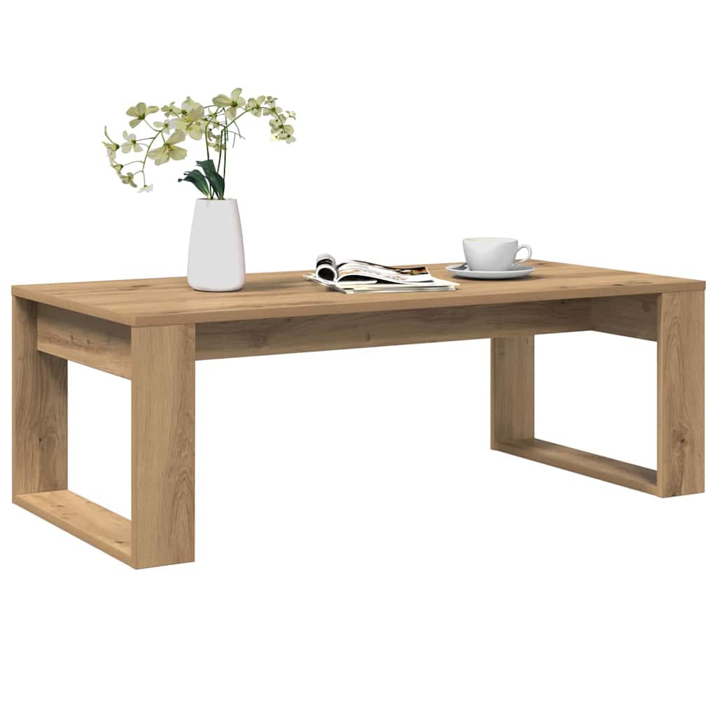 vidaXL Măsuță de cafea, stejar artizanal, 102x50x35 cm lemn prelucrat