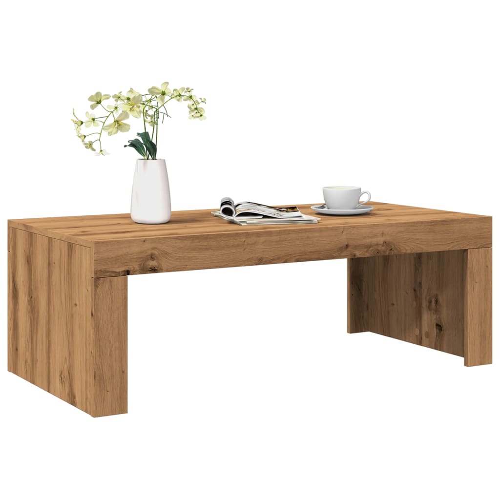 vidaXL Couchtisch Artisan-Eiche 102x50x35 cm Holzwerkstoff