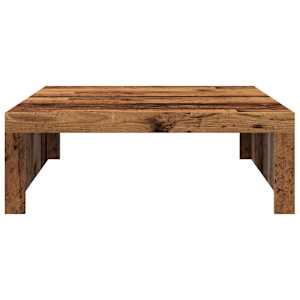 Konferenční stolek old wood 100 x 100 x 35 cm kompozitní dřevo - obrázek 4
