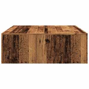 Konferenční stolek old wood 100 x 100 x 35 cm kompozitní dřevo - obrázek 5
