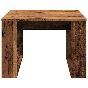 Odkládací stolek old wood 50 x 50 x 35 cm kompozitní dřevo - obrázek 4