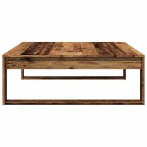 Konferenční stolek old wood 100 x 100 x 35 cm kompozitní dřevo - obrázek 6