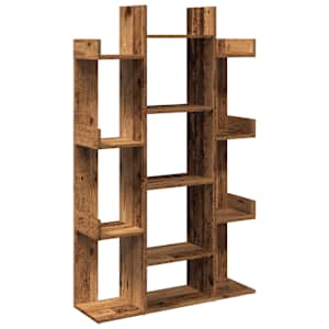 vidaXL raamatukapp Vana puit 86x25,5x140 cm Engineered Wood