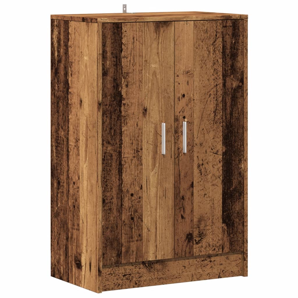 vidaXL Botník old wood 60 x 35 x 92 cm kompozitní dřevo