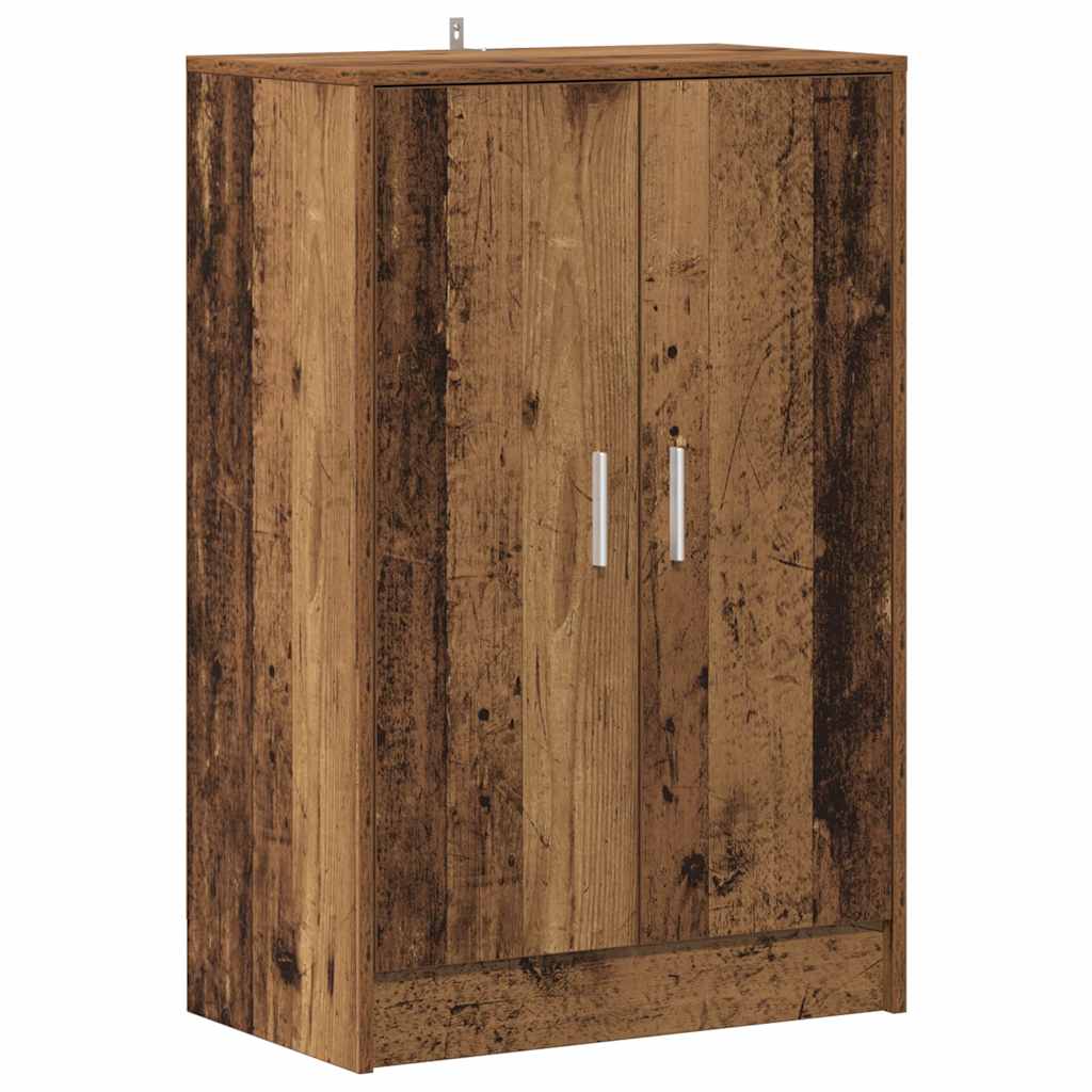 vidaXL Botník old wood 60 x 35 x 92 cm kompozitní dřevo