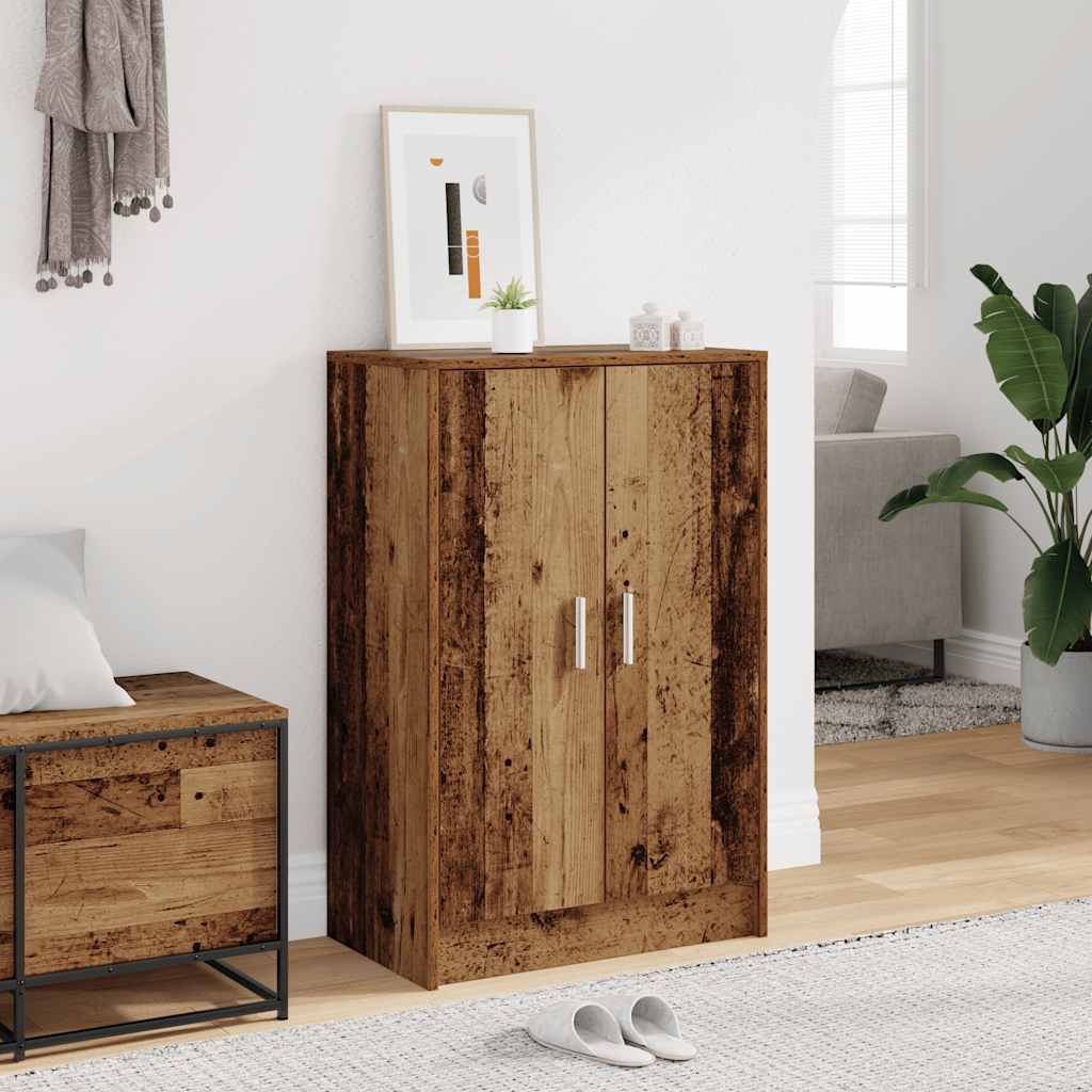 vidaXL Schuhschrank Altholz-Optik 60x35x92 cm Holzwerkstoff