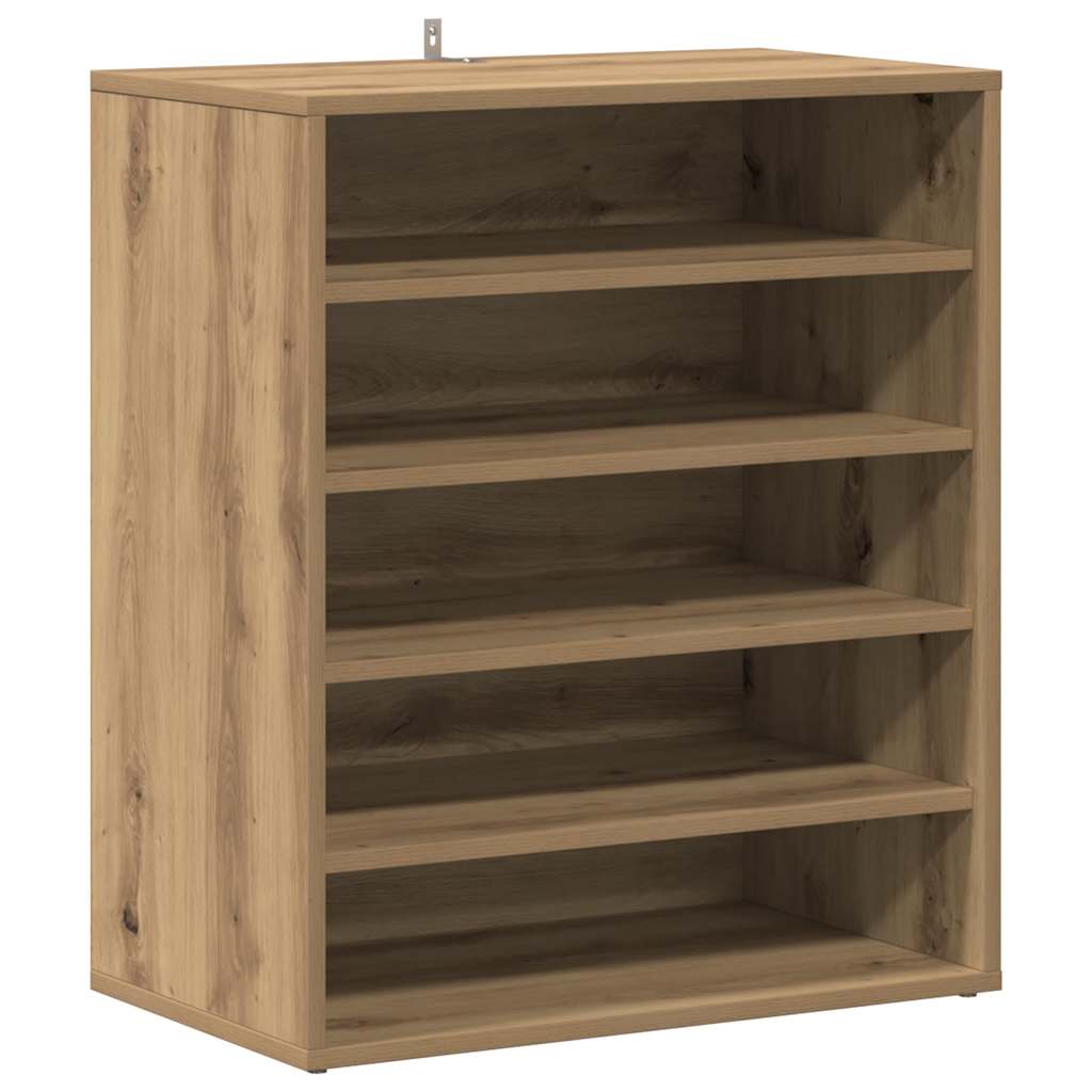 vidaXL Botník dub artisan 60 x 35 x 70 cm kompozitní dřevo