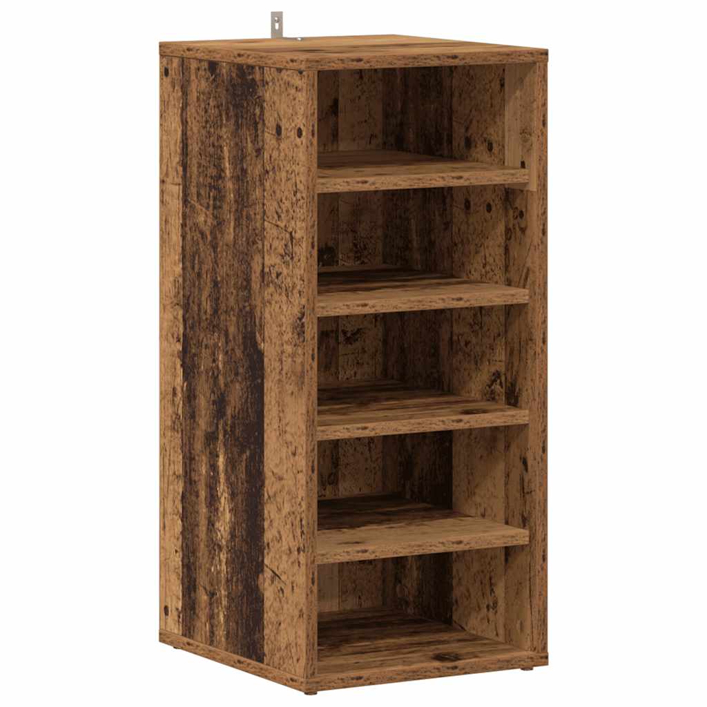 vidaXL Botník old wood 32 x 35 x 70 cm kompozitní dřevo