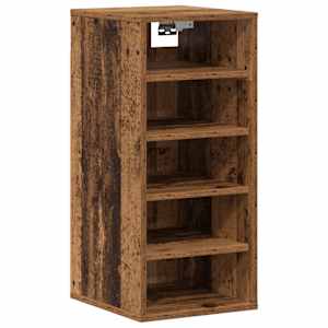 Botníky 2 ks old wood 32 x 35 x 70 cm kompozitní dřevo - obrázek 8