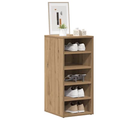 vidaXL Pantofar, stejar artizanal, 32x35x70 cm lemn prelucrat