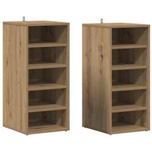 vidaXL kingakapid 2 tk Artisan Oak 32x35x70 cm Engineered Wood
