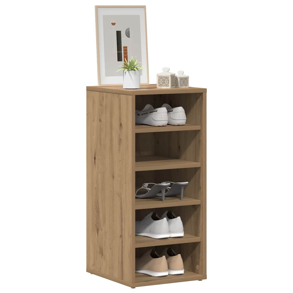 vidaXL Schuhschränke 2 Stk. Artisan-Eiche 32x35x70 cm Holzwerkstoff