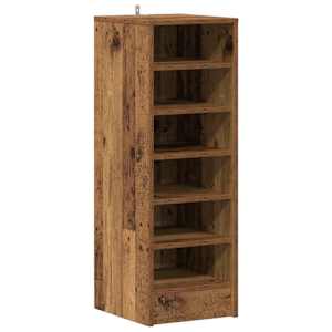 vidaXL Kinga kapp 32 x 35 x 92 cm Vana puit 6 riiulit